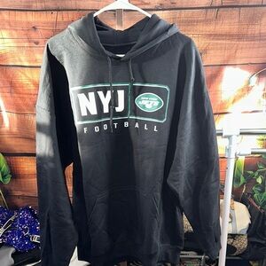 Fanatics Black NYJ Hoodie Sweatshirt